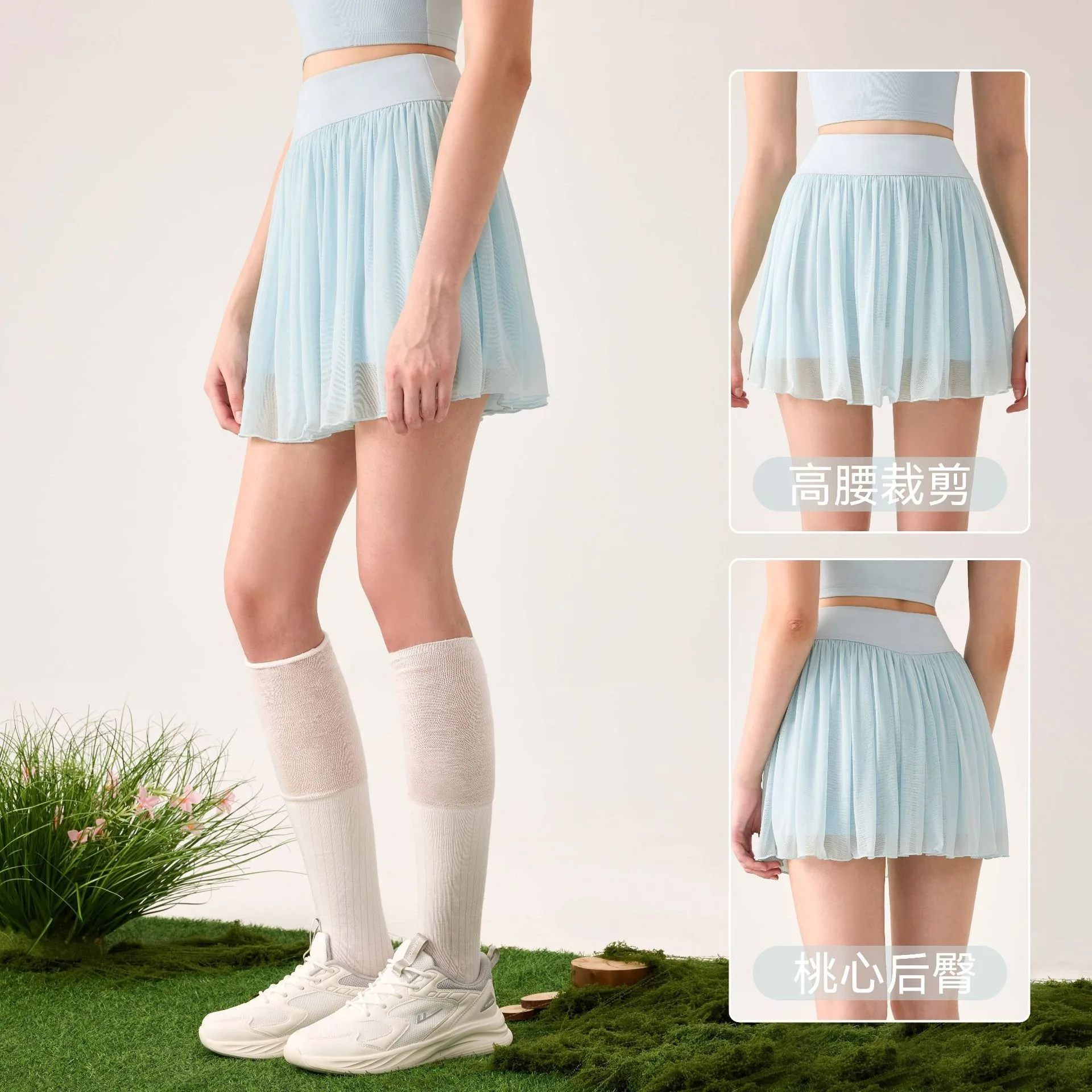 Women's Golf Ballet Table Skirt Shorts Pleated Mini Skirt with Pockets for Tennis Workout Gym Yoga Badminton Sport Wear