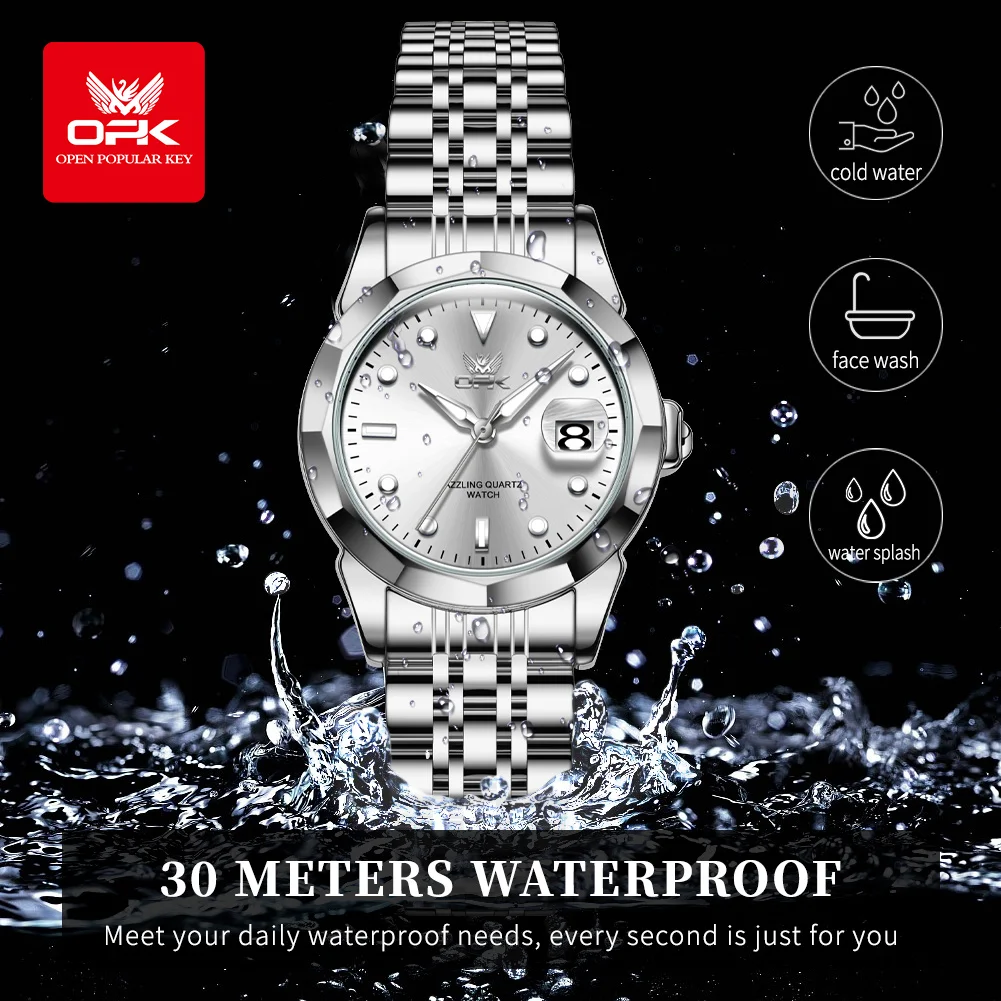 OPK 8170 Women\'s Watches Elegant Fashion  Quartz  Wirtwatch Waterproof Luminous Watch For Women Automatic Watch Reloj Muje