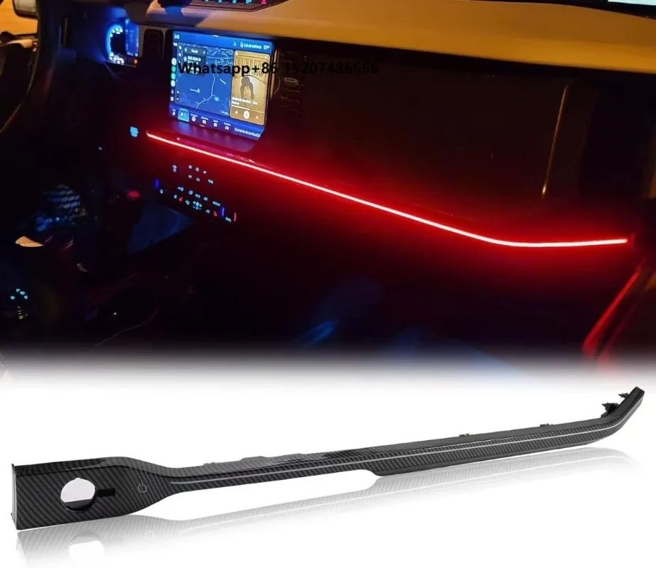 LED Neon Strip Light Center Console Dashboard Trim Compatible for 2021-2024 Dash Panel Atmosphere Light