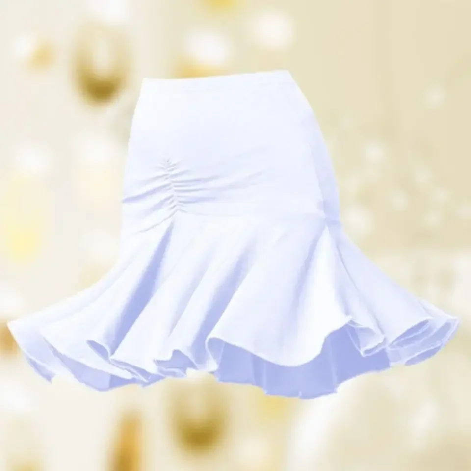 Latin Dance Rok Voor Meisjes Kinderen Eendelig Dansrok Performance Kostuum