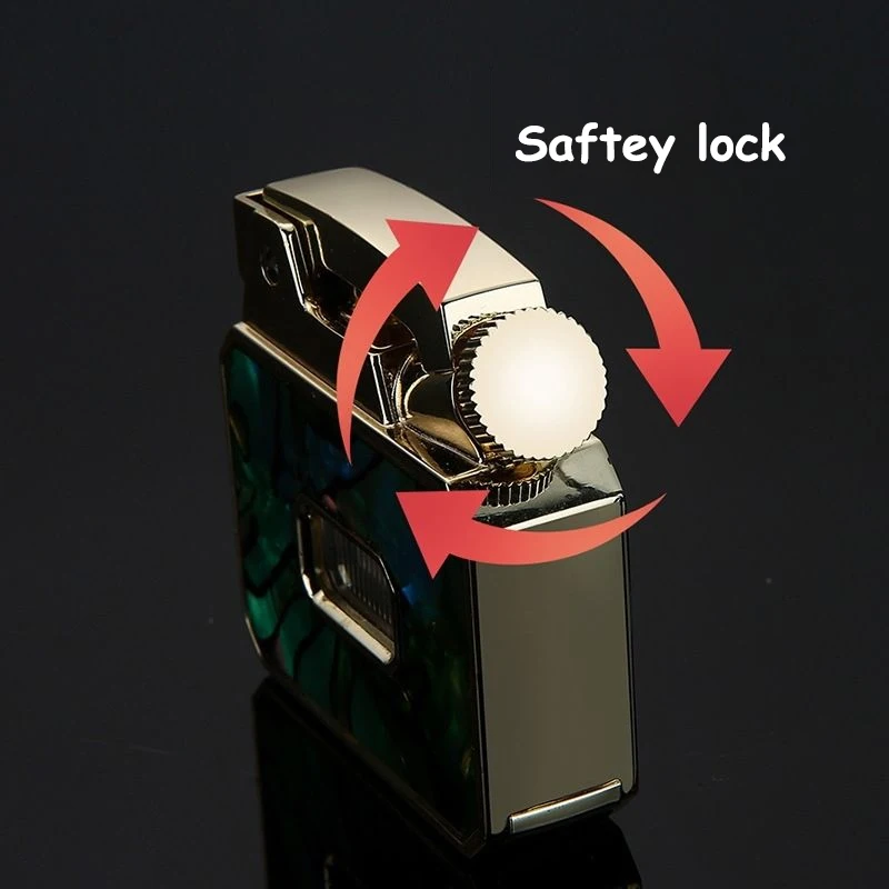 Outdoor Portable EDC Vintage One-button Ejectable Transparent Storage Compartment Igniter Camping Hiking Survival Emergency Tool