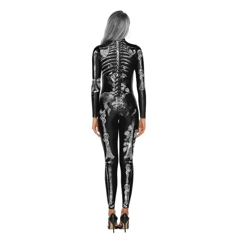 Halloween Vrouwen Cosplay Jumpsuit Skelet Bodysuit Zombies Catsuit Carnaval Kostuums Vermomming Zentai Outfit Feest Cadeau Vrouw