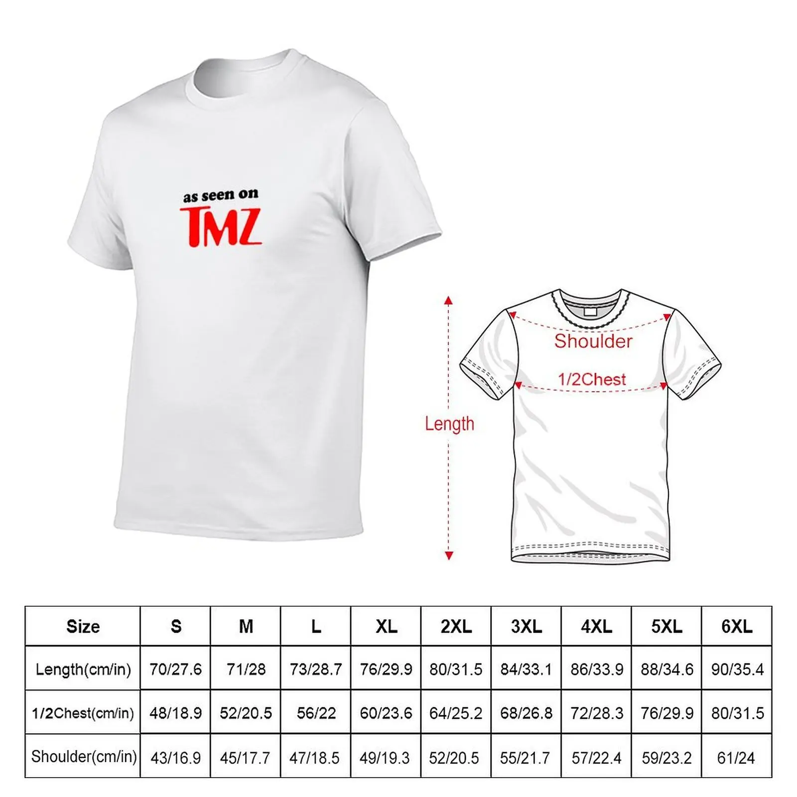 As Seen on TMZ T-Shirt t shirt man casual man t shirt summer T-Shirt