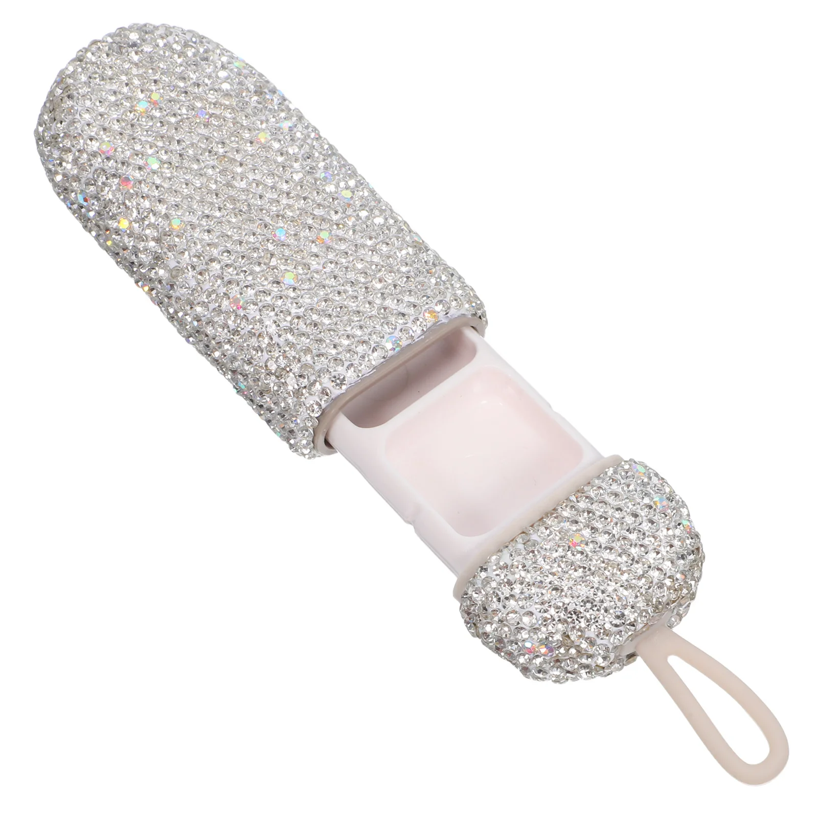 3 مقصورات حافظة حبوب مقاومة للماء بتصميم حجر الراين اللامع منظم أدوية السفر المحمول حاوية بلاستيكية صغيرة لـ #1