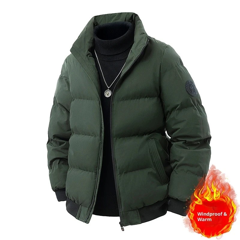 النمر رئيس سترة قطن الخريف الشتاء سميكة الدافئة سترة منفوخة فضفاضة عادية حجم كبير الرجال أفضل 2025 نمط جديد #3