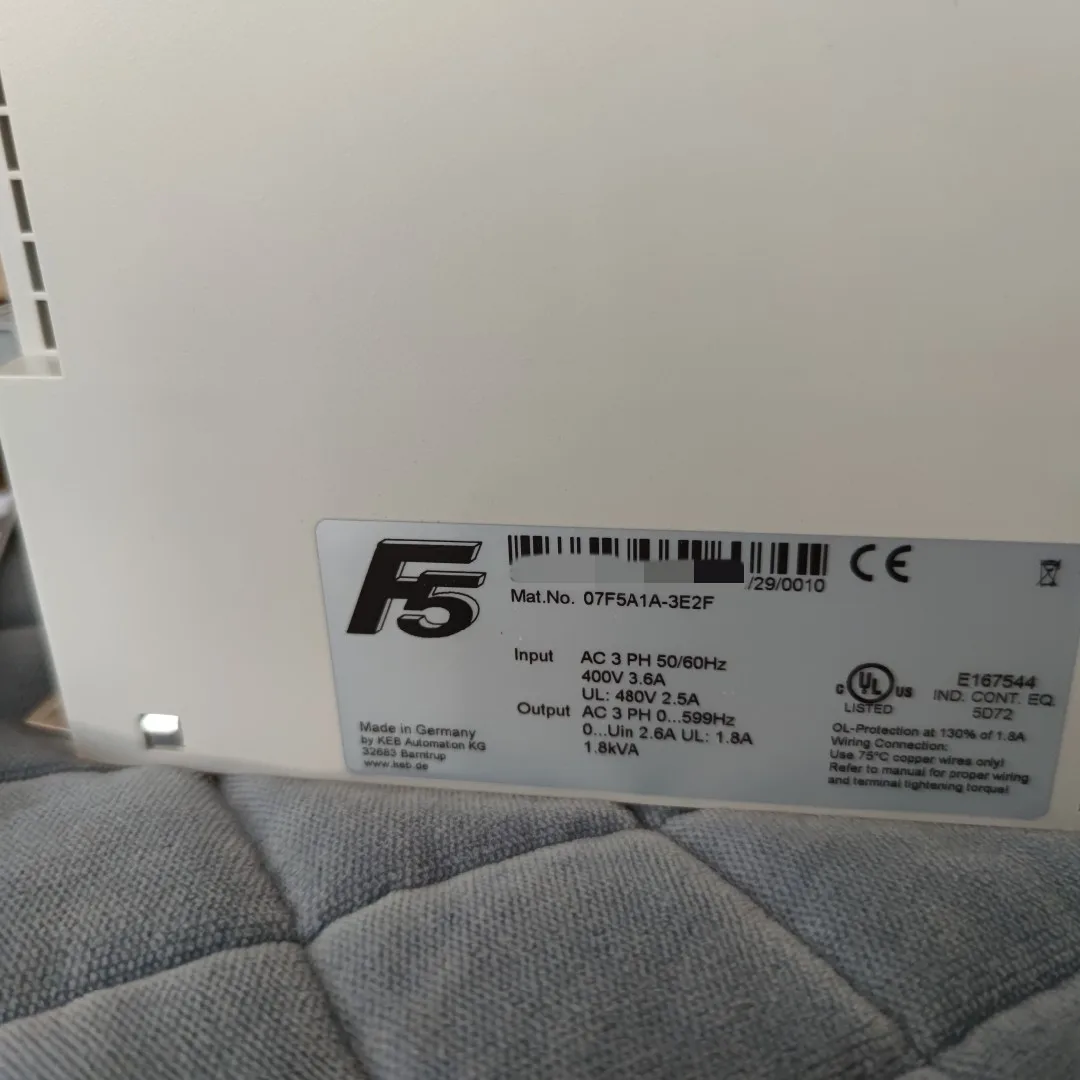 

Use Kobe KEB inverter 07F5A1A-3E2F