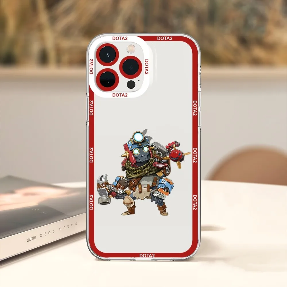 Game Dota 2 Phone Case Phone Case For iPhone 11 12 Mini 13 14 Pro Max Transparent Shell