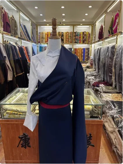 중국어 Xizang 민족 스타일 여성 Kangba 티베트 가운
