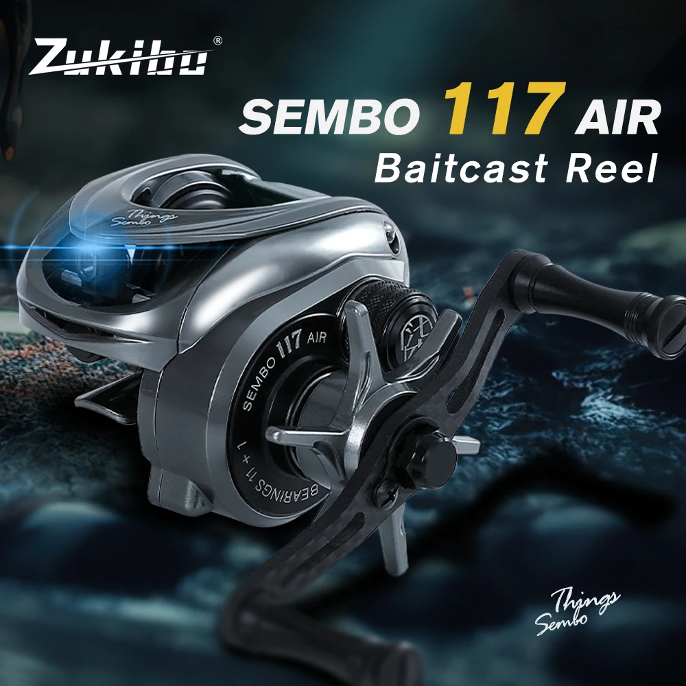 zukibo ultra leve baitcasting carretel de pesca carreteis de baitcaster de carbono alta velocidade pesca de agua salgada 781 relacao de engrenagem 117g 11 mais 1bb 01