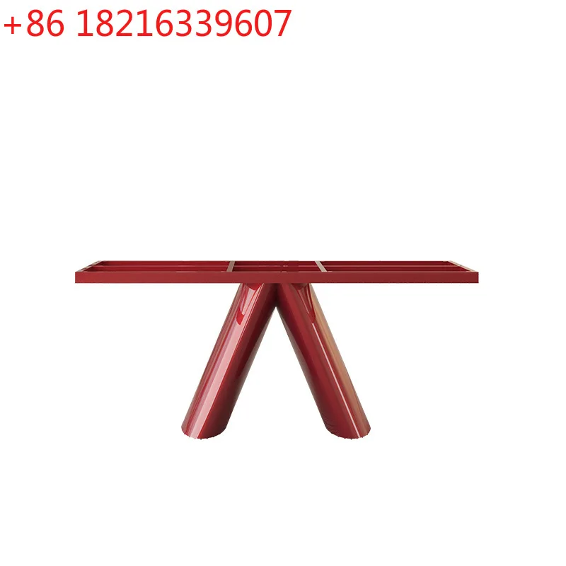 YAO Italian minimalist marble dining table foot luxury stone tea table table leg bracket wrought iron metal base rock slab