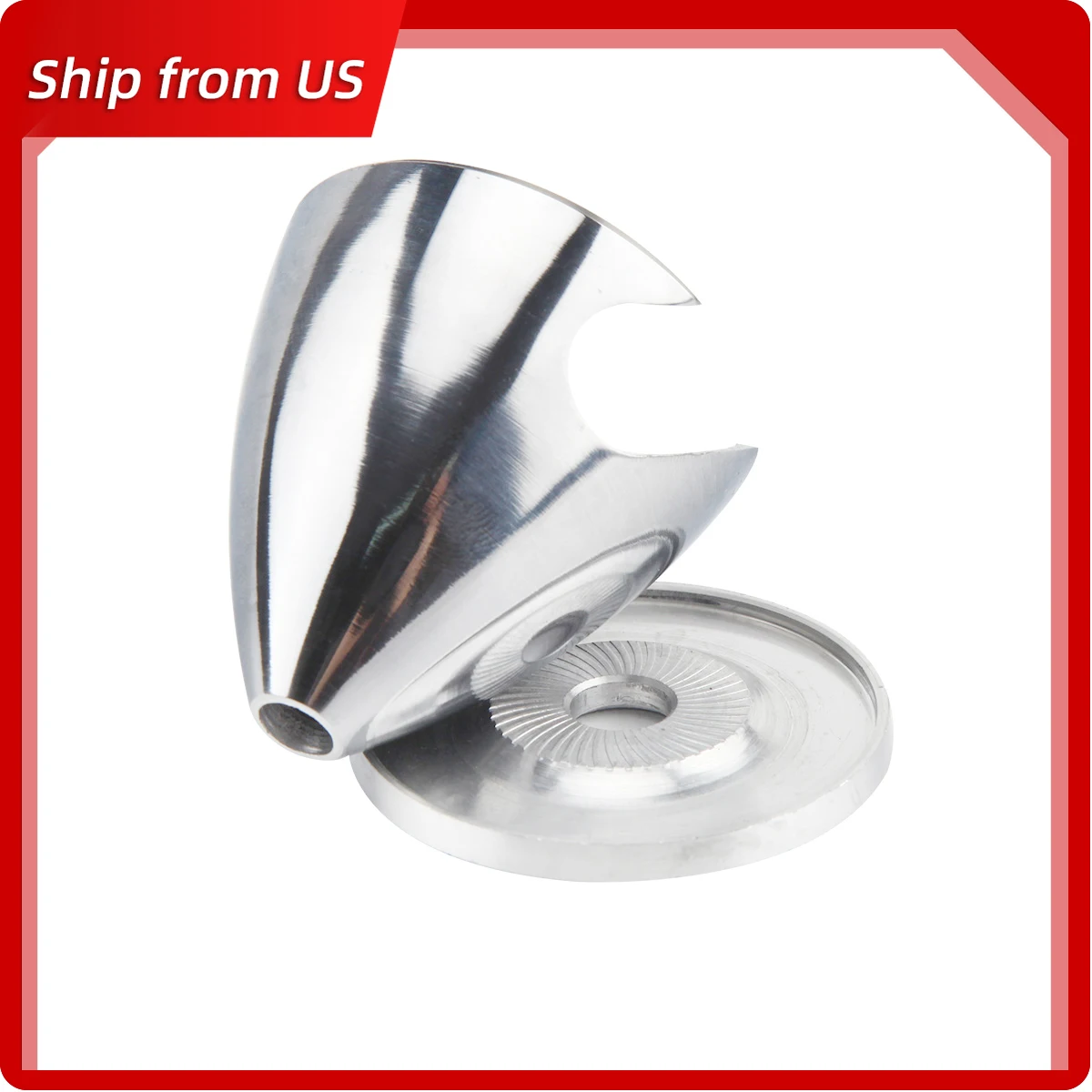 RC 비행기 용 2/2.25/2.75/3 인치 CNC 알루미늄 스피너 2 블레이드 프로펠러 보우 캡 경량 정밀 밸런스드 스피너