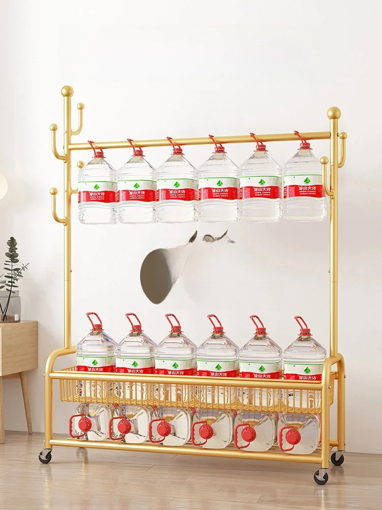 

Portable Indoor Clothes Drng Ra Bedroom Standing Hanging Closet Clothes Hanger Simple Design Mobile Coat Hook Storage Org...