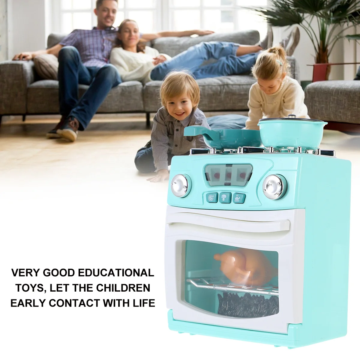 

Creative Toy for Baby Children Simulated Stove Oven Educational Plastic Artificial