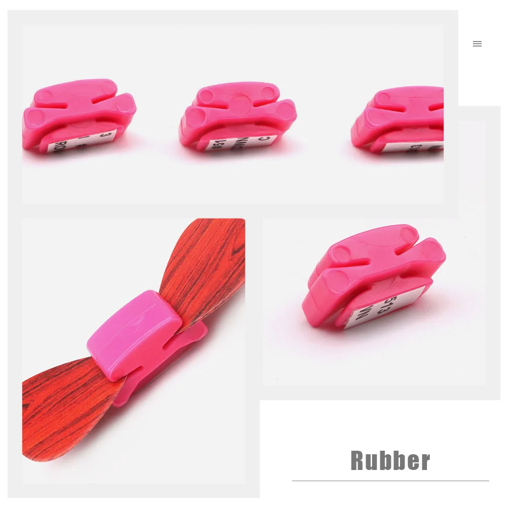 

3 Pcs Pick Clip Guitar Holders Rubber Clamps for Storage Picks Plectrum