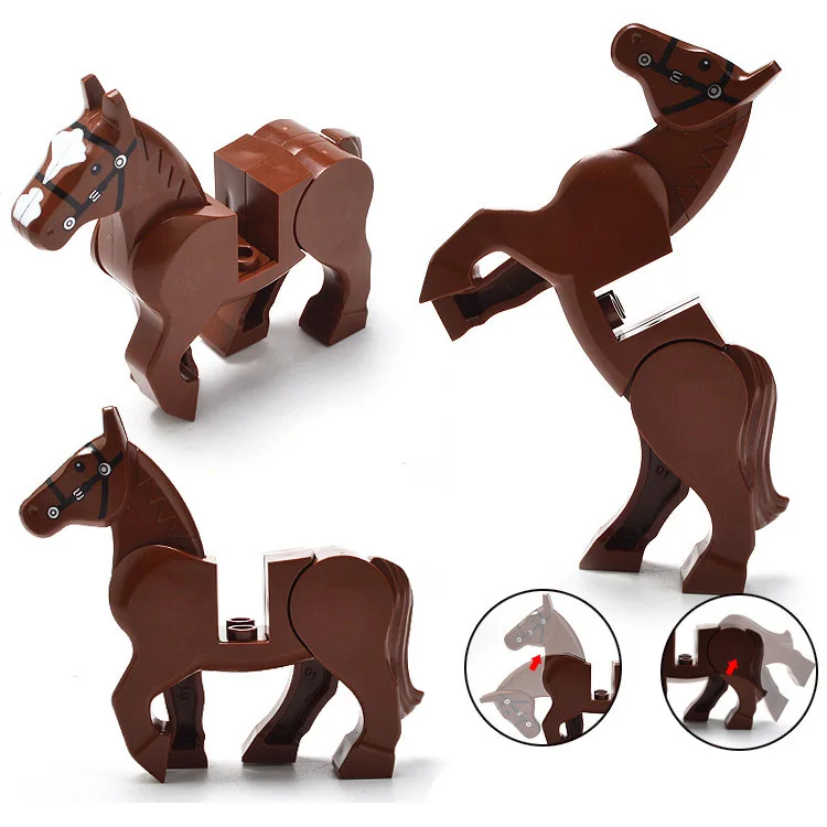 Die Zoo Afrikanische Tier Elefanten Kamel Hirsch Giraffe Gorilla Pferd Tiger Bausteine Mini Action Figure Ziegel Spielzeug Kinder Geschenk – Detail 19