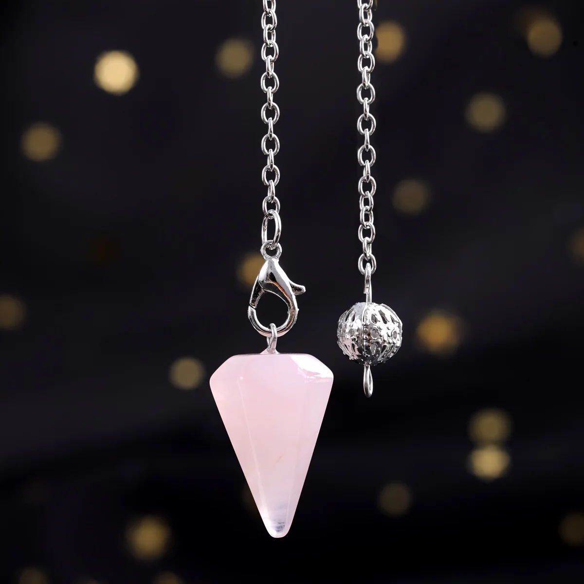Natural Stone Pendulum Pendant for Dowsing & Healing
