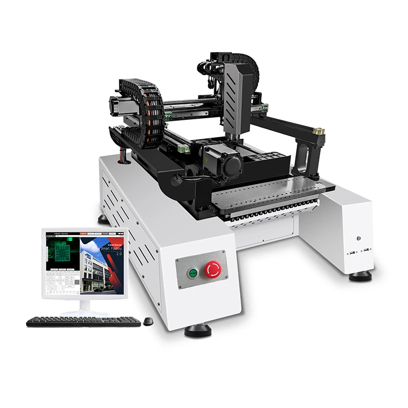 Factory Cheap Full Automatic 2 Heads LED Pick And Place Machine Pcb Making Machine Assembly High Precision Desktop SMT220