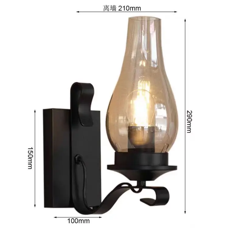Durable Vintage Wall Lamp Vintage  Nostalgic Bar Lamp Wall Lamp French Antique Aisle Bedside