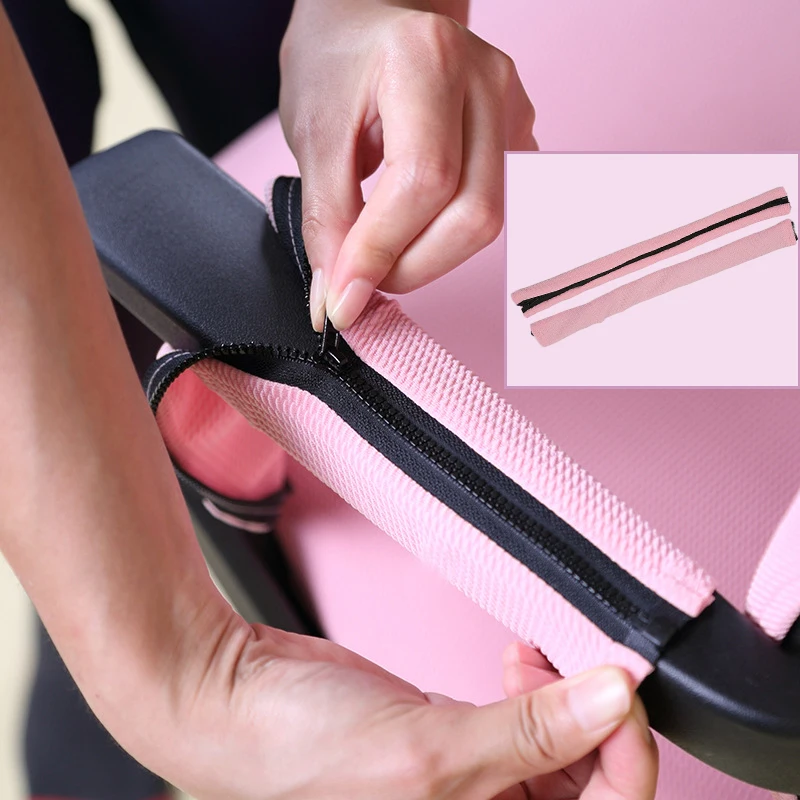 1 Pair Thickened Jacquard Elastic Armrest Cover for Office Computer Chair Cover Dustproof Stretchable DIY Zipper Arm Rest Cover