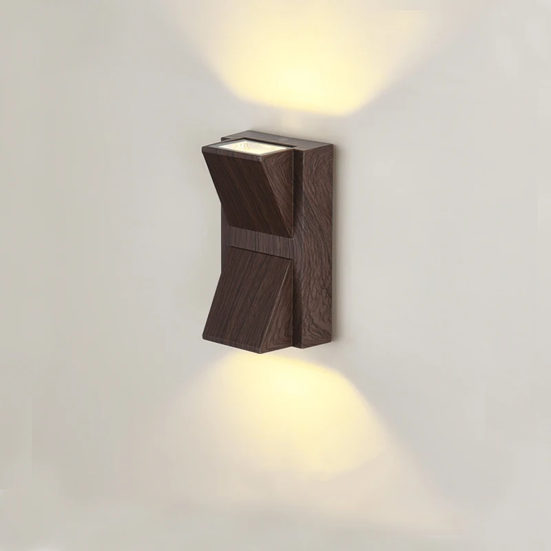 Imagem -02 - Impermeável Led Wall Lamp ao ar Livre Jardim Varanda Moderno Interior up Down Sconce Lamps Decoração de Iluminação 6w Abs Ip65