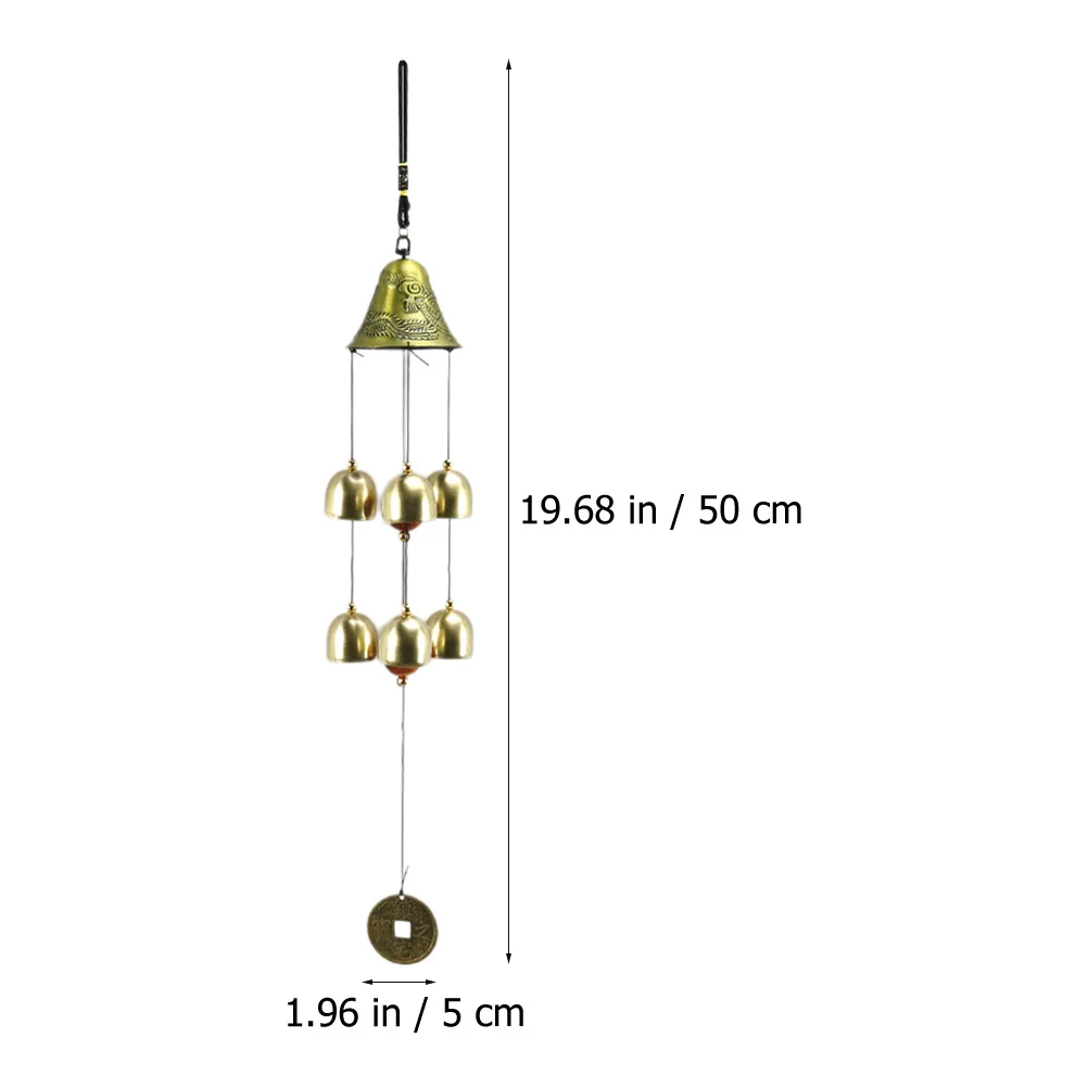 1 قطعة خمر التنين فينيكس الرياح الرنين سبيكة حساسة احتفالية ديكور معلق لحديقة ديكور لحفلات المنازل قلادة جرس الرياح