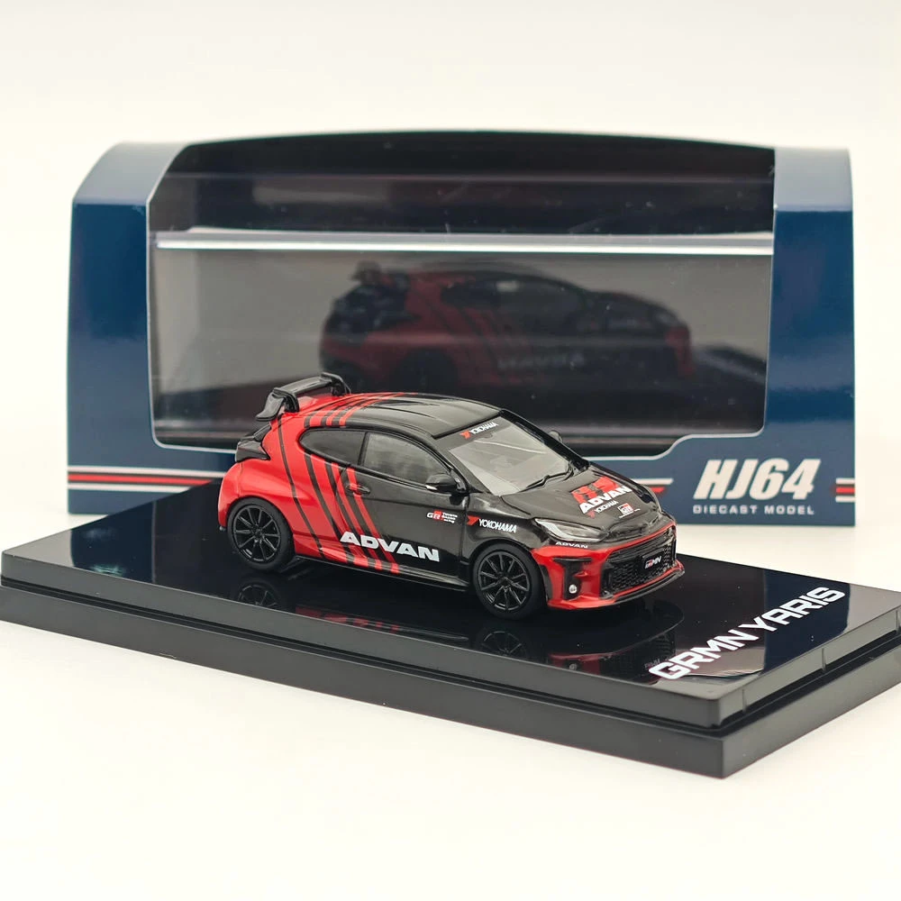 

Хобби Япония 1/64 GRMN Circuit Package YOKOHAMA ADVAN COLOR HJ643024CAV Литые под давлением модели автомобилей миниатюрная коллекция авто подарок