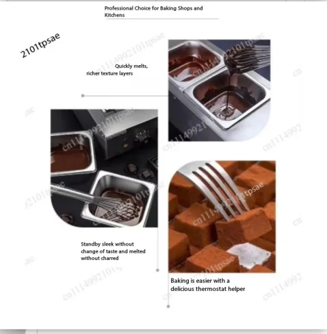 Chocolate Heater Commercial Electric Melting Pot Commercial Melting Furnace Machine Water-proof Heating Melting Chocolate