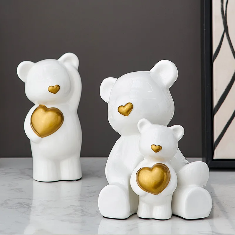 Love bear family of three decoration personalized home living room bedroom porch decoration wholesale