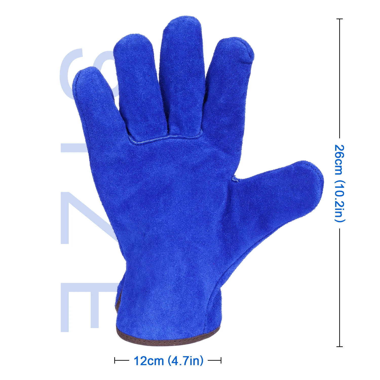 ANDELI 1 زوج قفازات لحام مقاومة للاهتراء ومضادة للحرارة قفازات أمان العمل لحام الأدوات اليدوية المعدنية #4