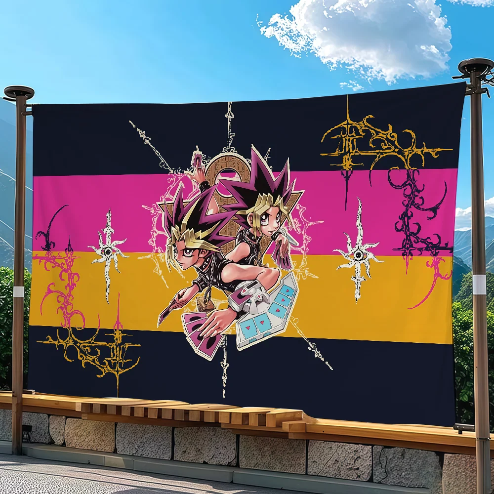 Anime Y-Yu-Gi-Oh Flag Tapestry Outdoor Party Bedroom Living Room Dormitory Decorative Themed Wall Hanging Banner Gift
