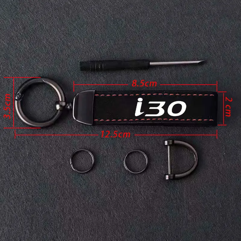 New Creative suede Keychain Key Chain Handmade Pendant Party Gift Small Jewelry Customized For HYUDNAI i30 Car Accessories