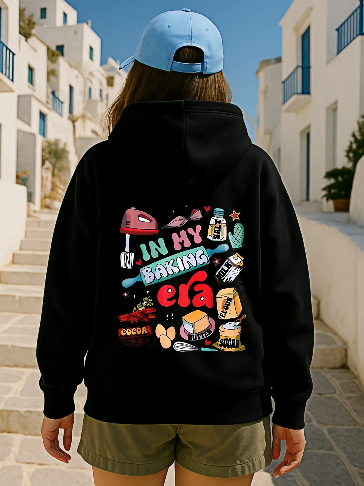 Sweat à capuche graphique pour femmes, Style Y2K, imprimé mignon, mélange de coton, vêtements quotidiens décontractés, pour jeunes hommes