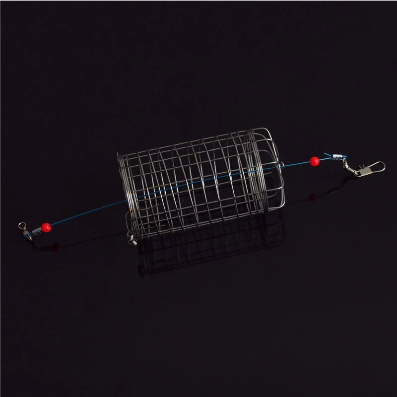 10 قطعة الصيد المغذية الفولاذ المقاوم للصدأ الطعم قاذف سلة المغذية حامل الصيد إغراء قفص الصيد اكسسوارات صيد السمك #3