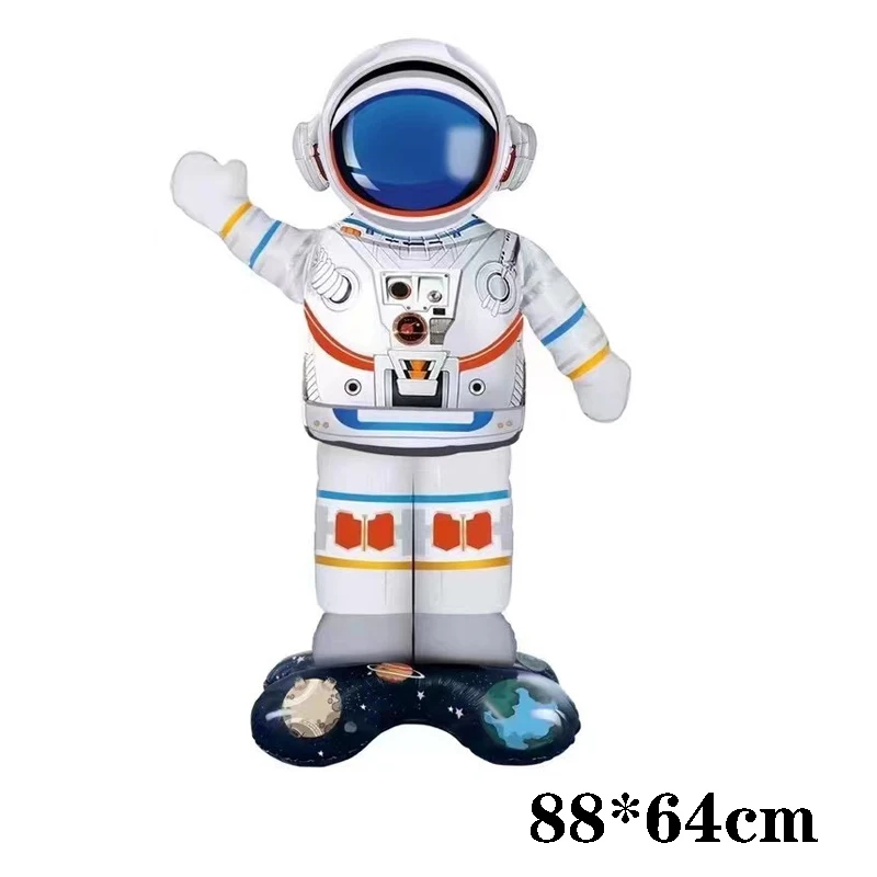 Space Theme  Astronaut Foil Balloon Rocket aircraft Spaceship Galaxy Helium Balloons Birthday Party Decor