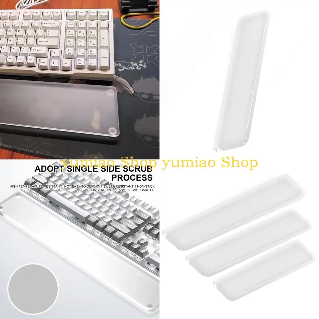 587B Comfortable Acrylic Wrist Support for Keyboards Users Enhances Typing Experience