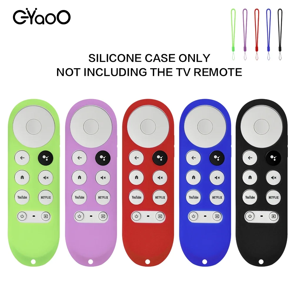 Google TV Remote Silicone Case Google TV Voice Remote Shockproof Silicone Protective Case Glow in the Dark