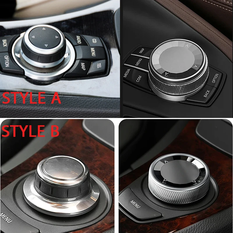 For BMW E60 E90 E91 E92 E93 E82 E81 E87 E61 E63 E65 E66 X5 E70 X6 E71 M IDrive Multimedia Button Knob Cover Central Accessories