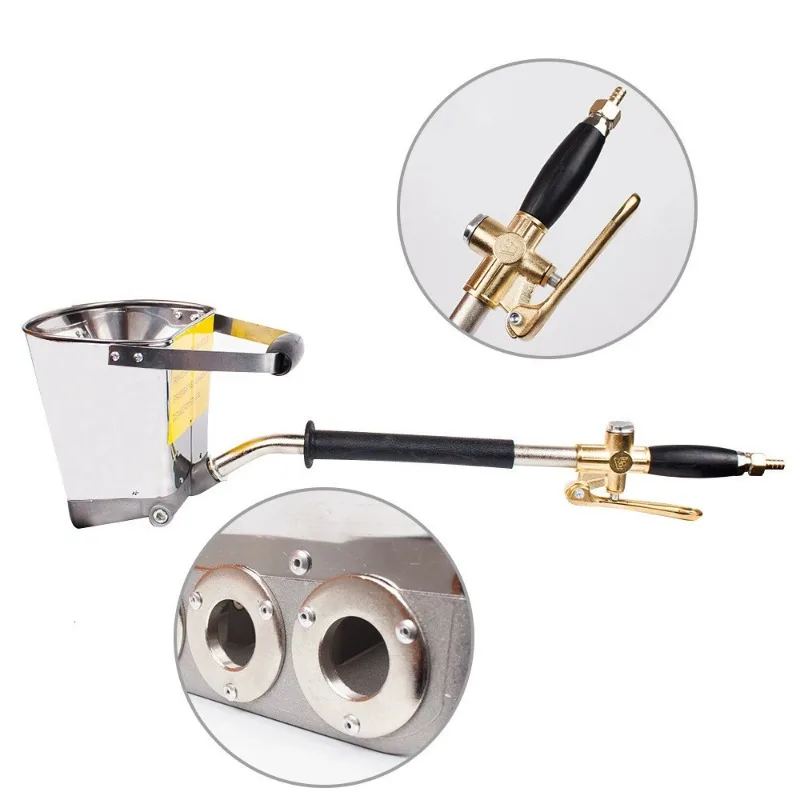 Pneumatic Handheld Sprayer for Real Stone Paint Mortar Putty Wall Plastering Spraying Large Caliber High Efficiency Home ToolKit