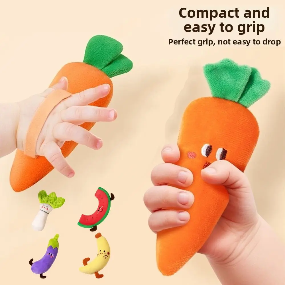 Hand Grip Cute Baby Hand-held Anti-Startle Stuffed Sleep Soothing Skin-friendly Vibrant Color Baby Soother Newborns Comfort