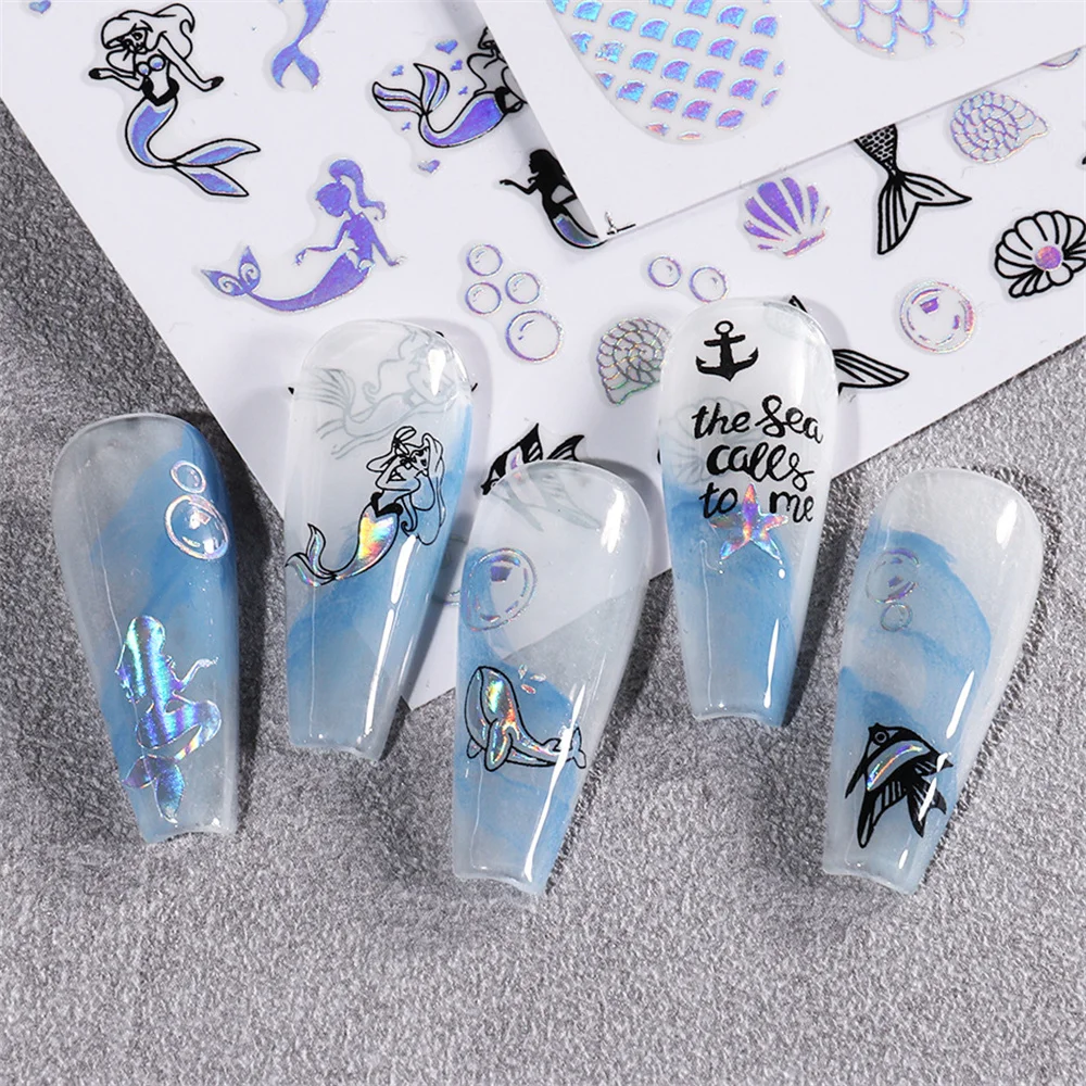 สติกเกอร์เอฟเฟกต์ติดทนนาน สร้างเล็บสวยงาม ตกแต่งเล็บ สร้างการออกแบบเล็บที่สวยงาม เพิ่มสีประกาย