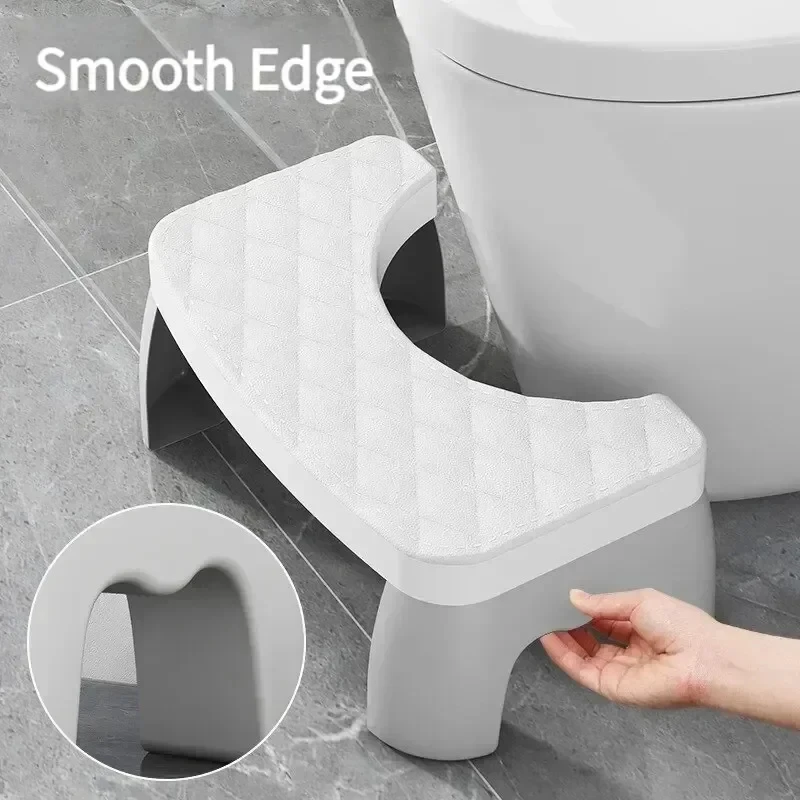 Hot Sale Portable Plastic Stool Non-Slip Squatty Step for Bathroom and Toilet Training for Kids and Adults