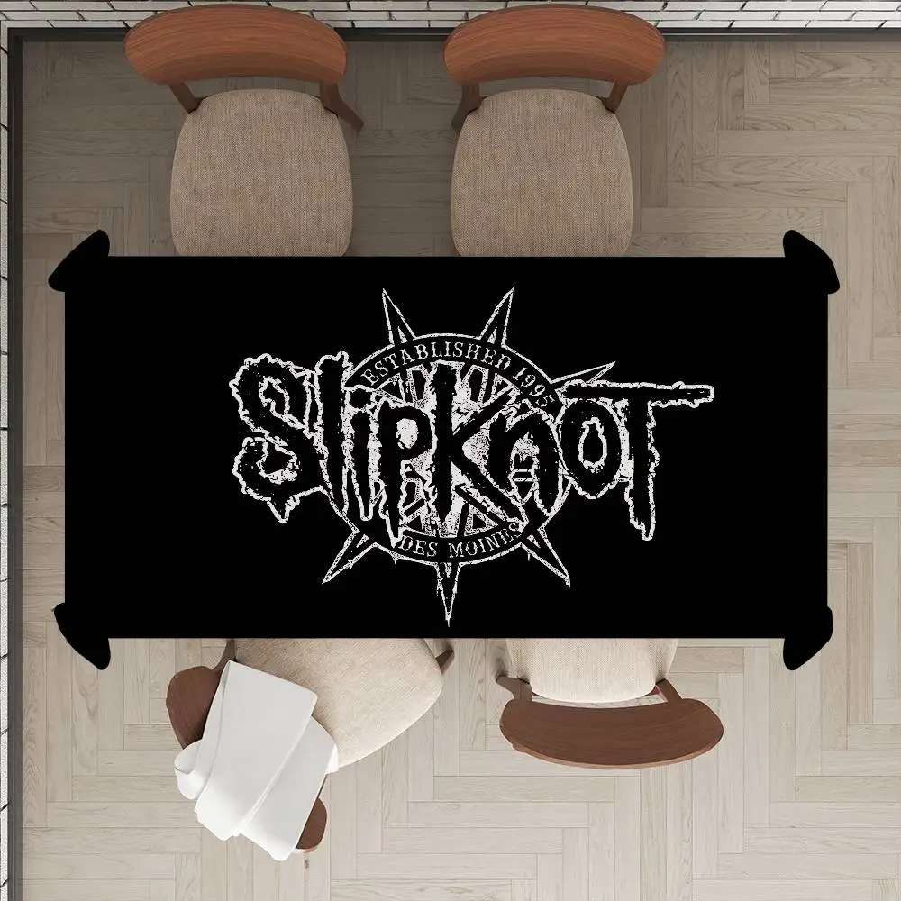 Slipknot Metal Band Waterproof Rectangle Tablecloth Fiesta Home Decor Dining Room Decor Reusable Table Cover Party Supplies