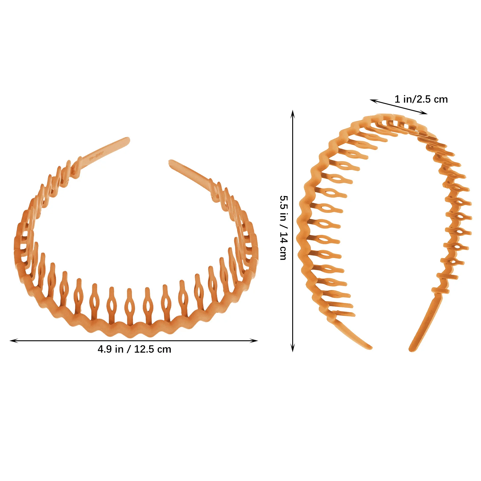 

6 Pcs Wavy Headband Hair Bands Lightweight Elastic Decorative Plastic Comfortable Women Teens PARTY Stylish Hair Hoops