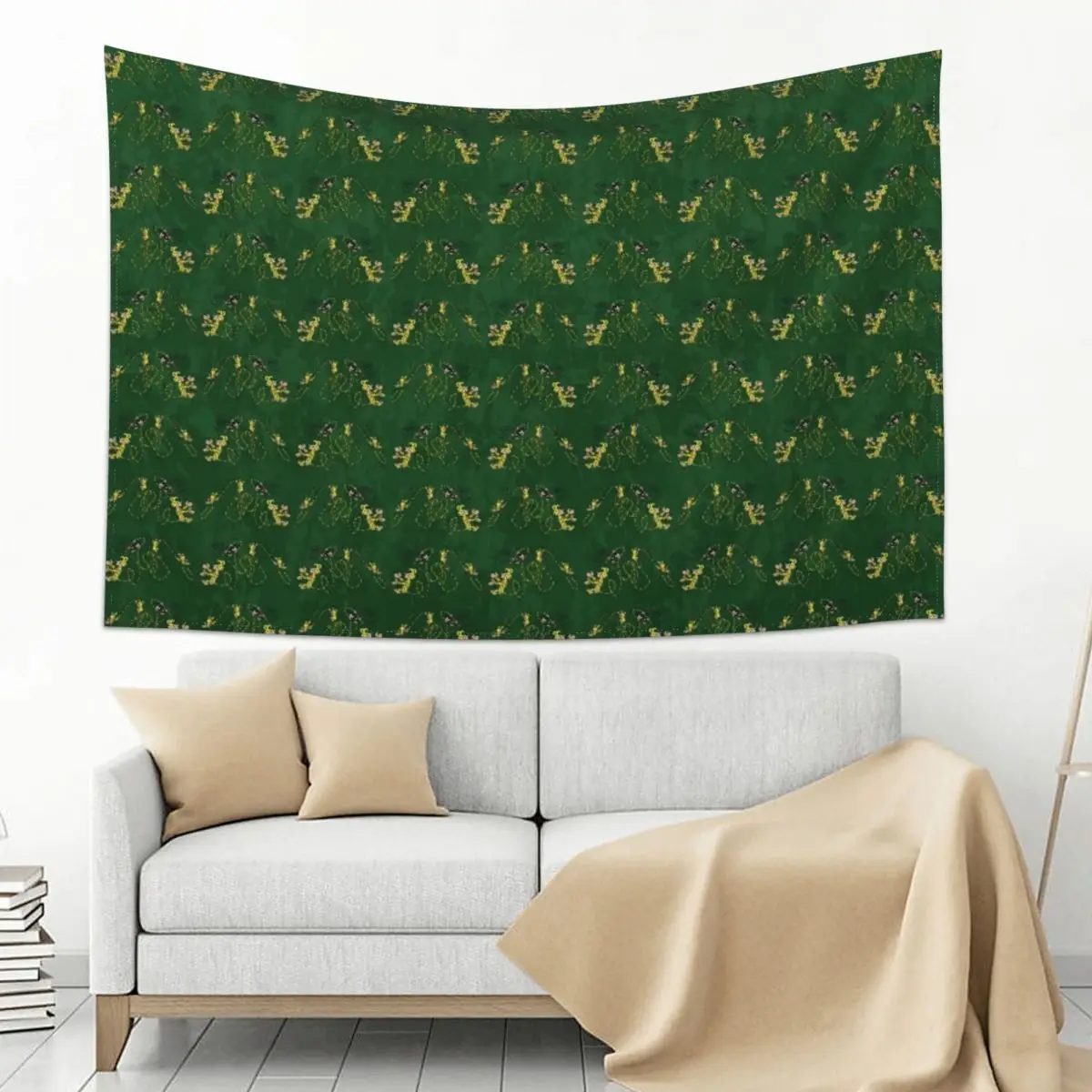

Marsupilami babies on tail - Green - SMALL Tapestry Decorations For Room Home Supplies Tapestry
