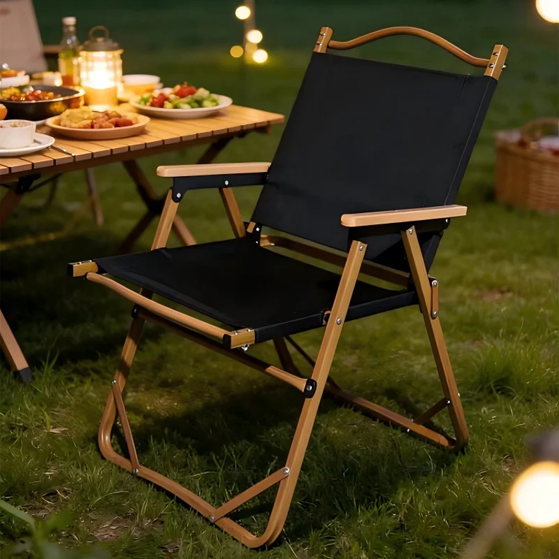 

Портативный складной стул с утолщенным каркасом из алюминиевого сплава, легкий, для кемпинга, путешествий, барбекю, пляжа