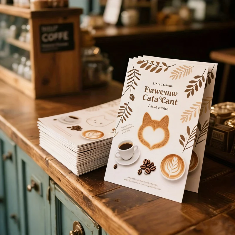 500pcs A6 Personalized Custom Creative Advertising Double-Sided Printing Custom Posters Promotional Flyers Private Customization