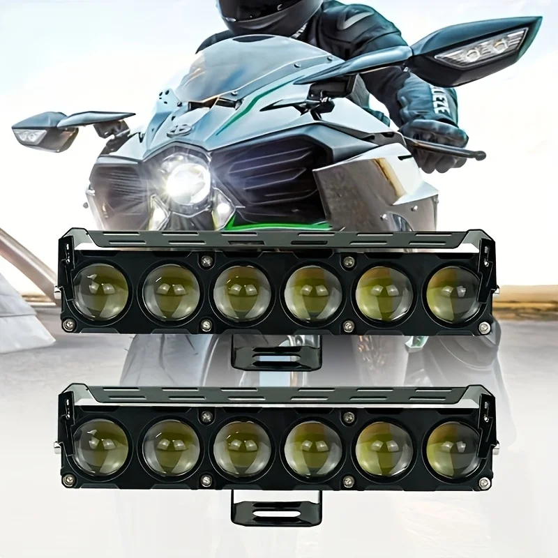 

LED Yellow/White Dual Color Motorcycle Lights Bar Offroad Lights Pods Lights Work fit for Motorcycle Truck Vehicle ATV SUV UTV