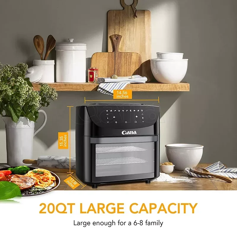 QANA Factory Spot goods digital Wifi App Air deep Fryer without oil electric roaster oven baking utensils air fryer oven