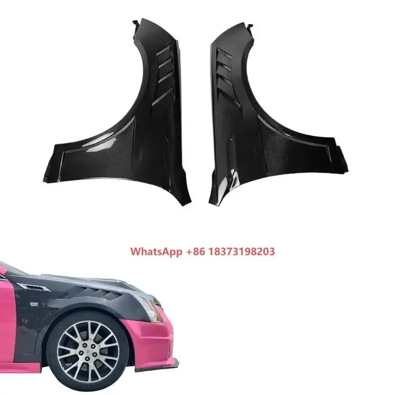 Carbon Fiber Side Fenders for Cadilla-c CTS 2008 2009 2010 2011 2012 Mud Guards Auto Modified Exterior Accessories