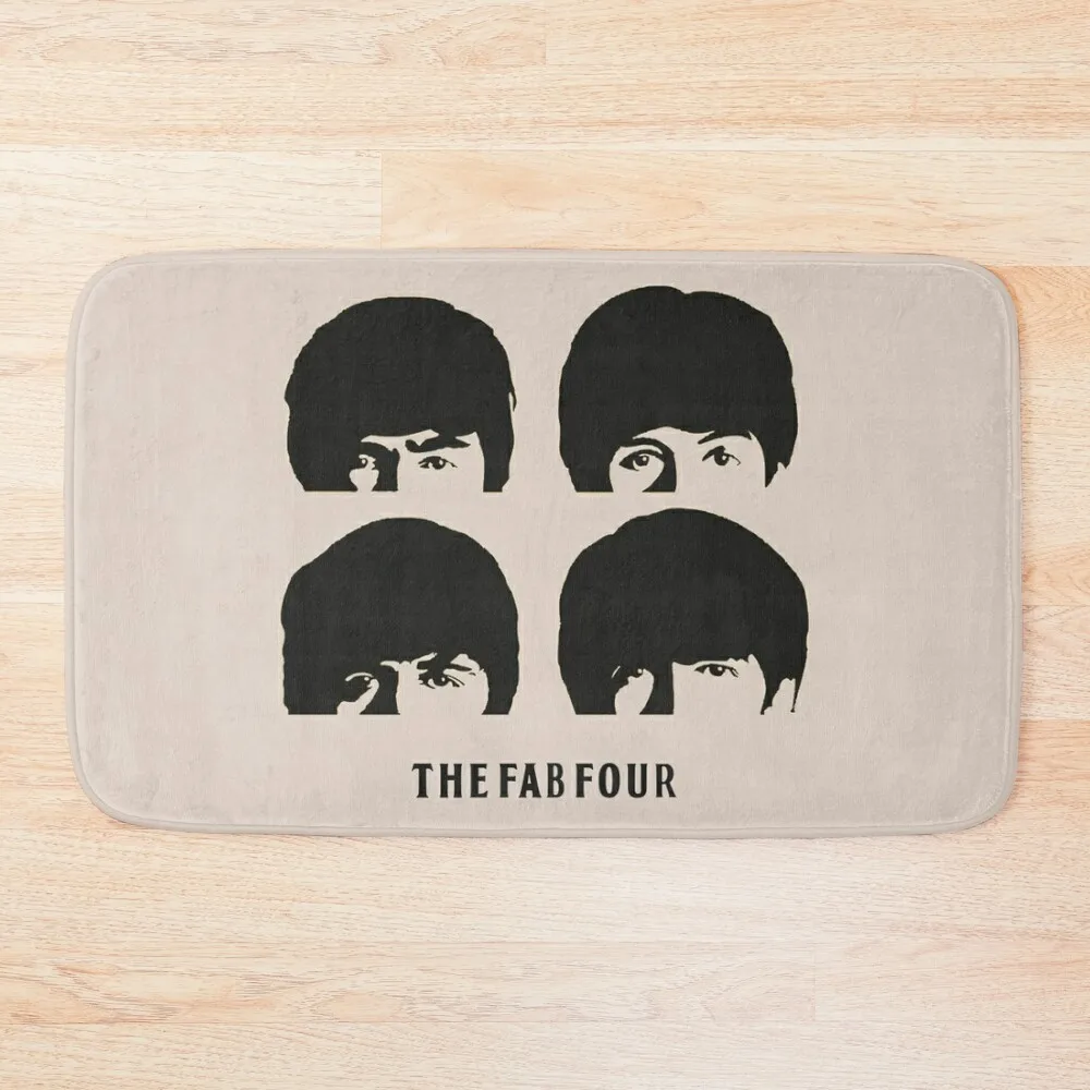 

Fab Four Bath Mat Toilet Rug Non-Slip Bathtub Mat